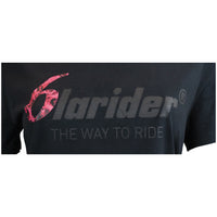 T-shirt Femme Six Rider Noir Rose