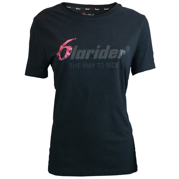 T-shirt Femme Six Rider Noir Rose